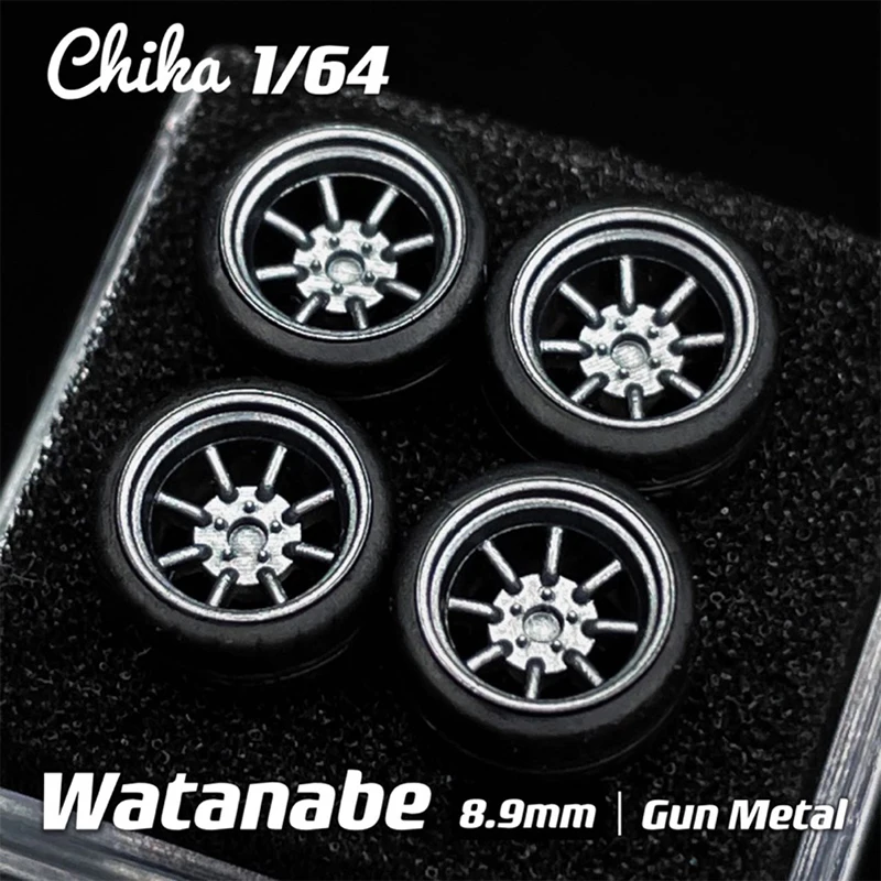 

1:64 Chika Watanabe 8.9mm/9.7mm Modified Wheel Hub | Metal Upgrades for 1:64 Model Cars Universal Fit