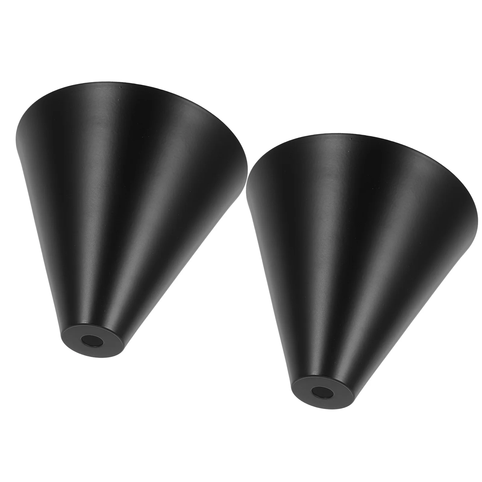 

2pcs Iron Lamp Shade Black Vintage Industrial Mini Metal Pendant Light Cover For Table Lamp Ceiling Chandelier Replacement Bulb
