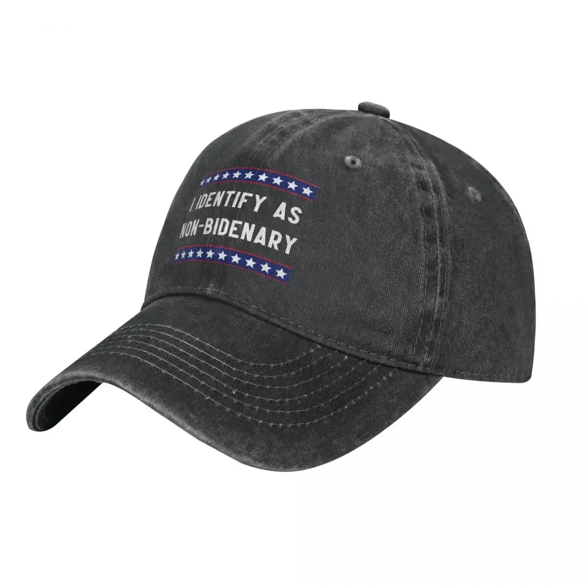 I Identify As Non-Bidenary Cap Cowboy Hat kids hat gentleman hat for men Women's