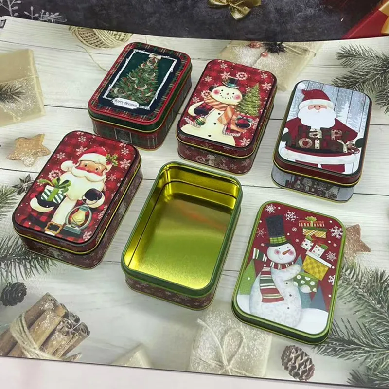 1Pc Square Christmas Gift Box Greeting Card/Christmas Jewelry Storage Box