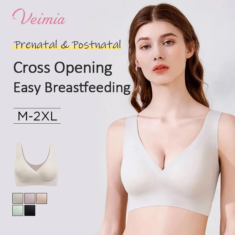 

Maternity Nursing NonMarking Underwear Bra Daily Soft Stretchable Firm Support Not Easy To Come Off