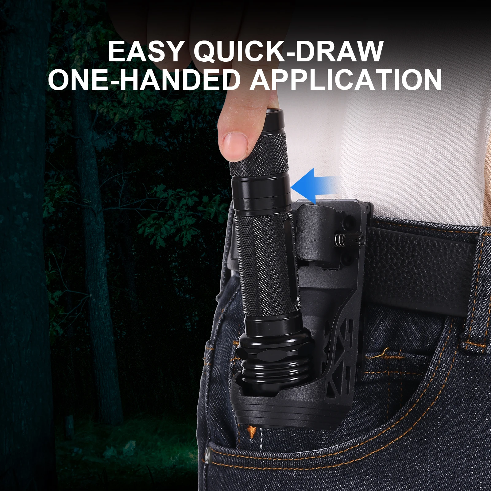 ANEKIM W2 Super Bright LED Flashlight, Tactical Emergency Flashlight, Rechargeable Portable torch, Outdoor Camping