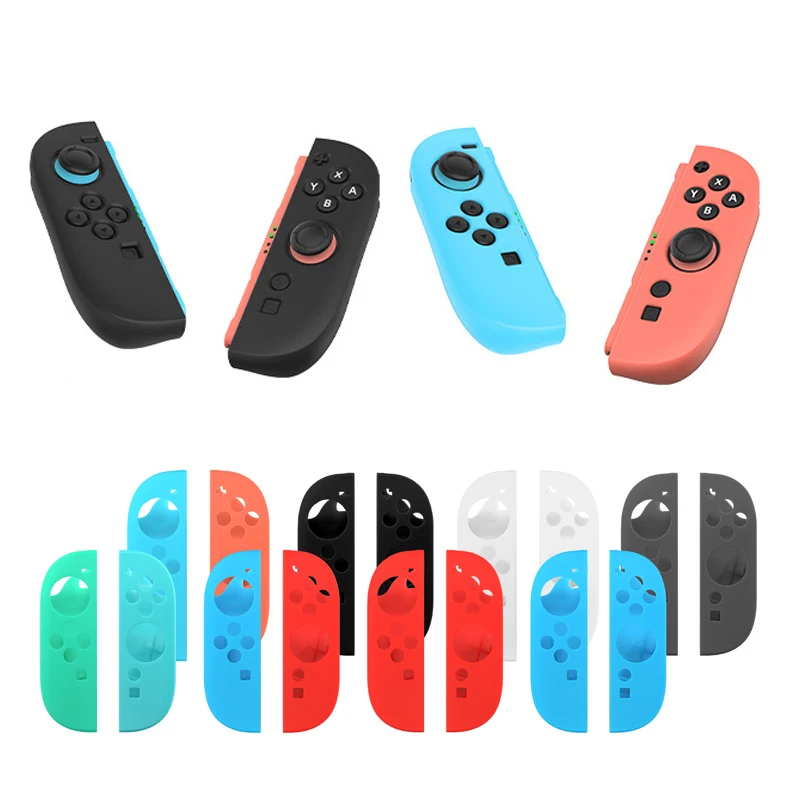 حافظة ناعمة من السيليكون قبضة اليد غطاء حماية لجهاز نينتندو سويتش 2 NS2 Joy-Con تحكم مقبض اليد حامي كامل الجلد
