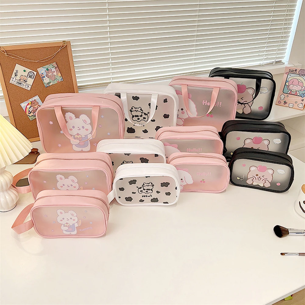 Trousse Toilette Fille Cute Cartoon Waterproof Toiletry Bag High Quality Not Easy To Break Durable For Cosmetic Brush Wash Bags