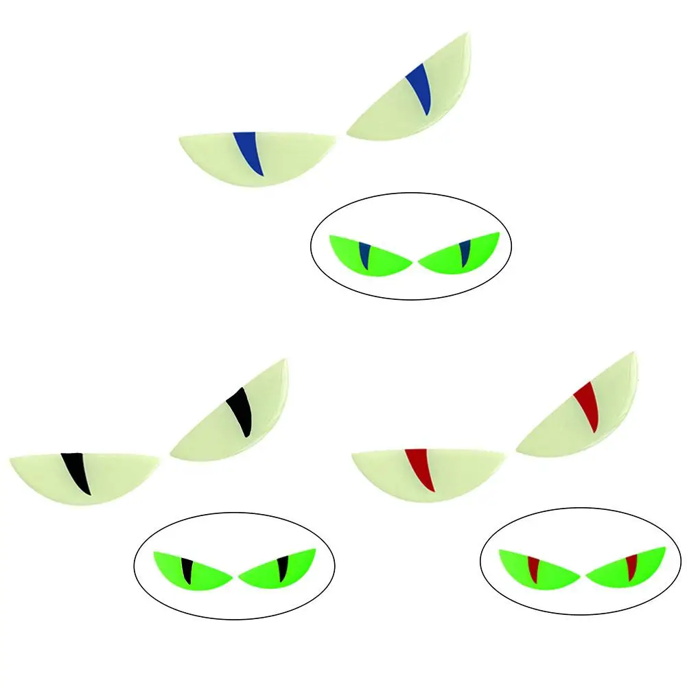 Reflective Devil's Eye Stickers For Car and Motorcycle Decor Luminous Improves Night visibility Safety Durability Fashion
