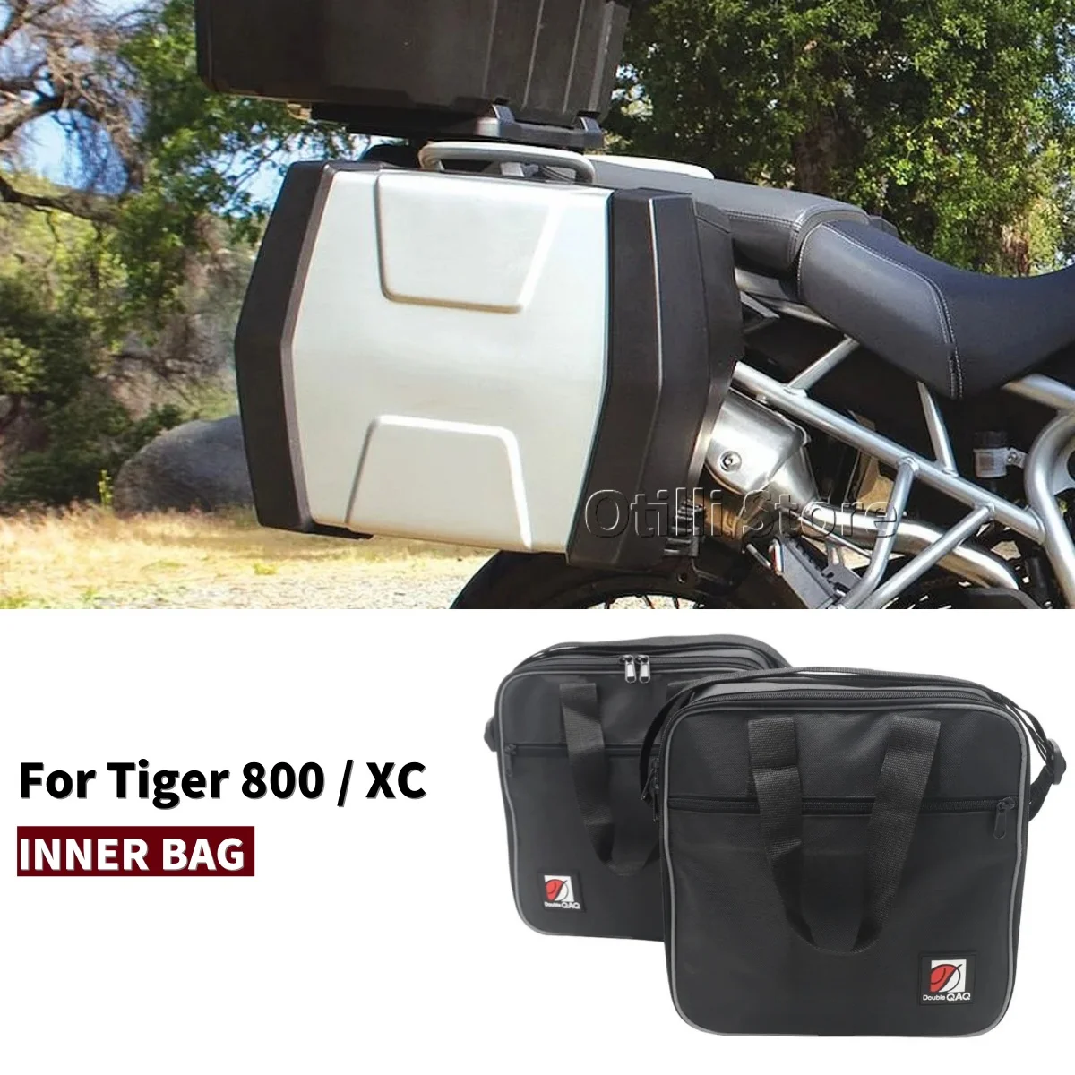 

Motorcycle Luggage Saddle Bags For TRIUMPH Tiger 800 Side Case Inner Bags TIGER 800 XC 800xc Suitcase Tool Storage Package Kit