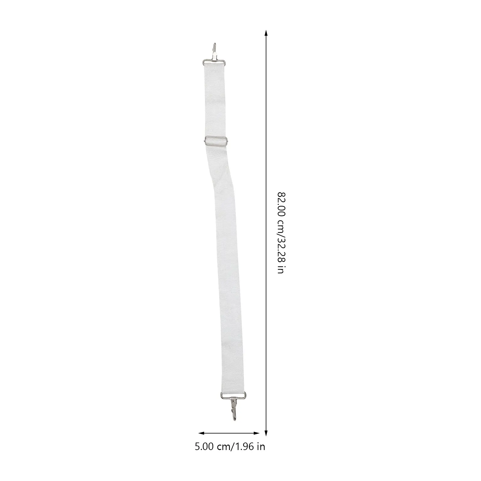

White Snare Strap Drum Carrying Sling Suspender Professional Belt Oxford Cloth Parade Marching