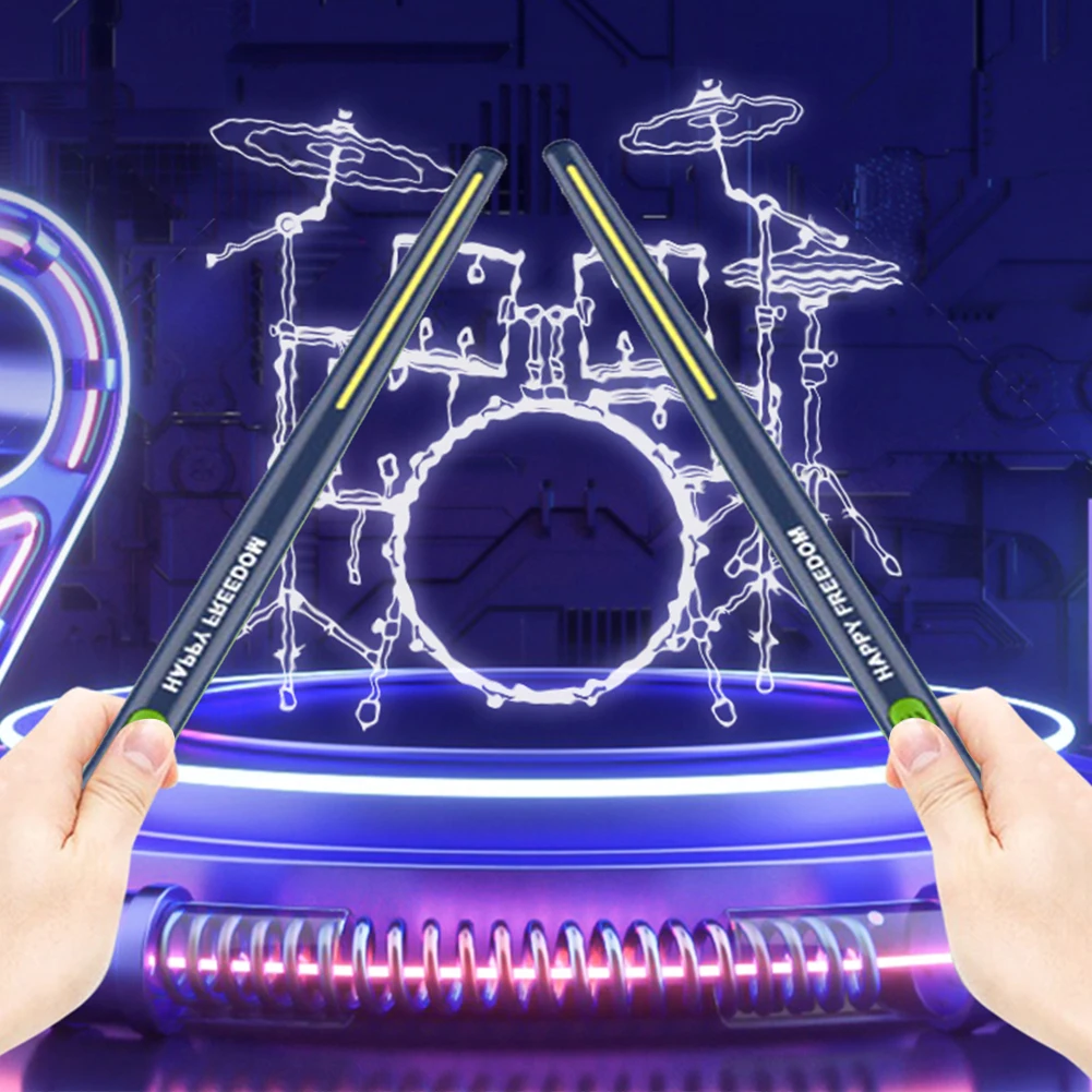 

Electronic Virtual Air Drum Drumsticks Pedals Portable Virtual Reality Drum Kit Professional Gift for Adults Kids
