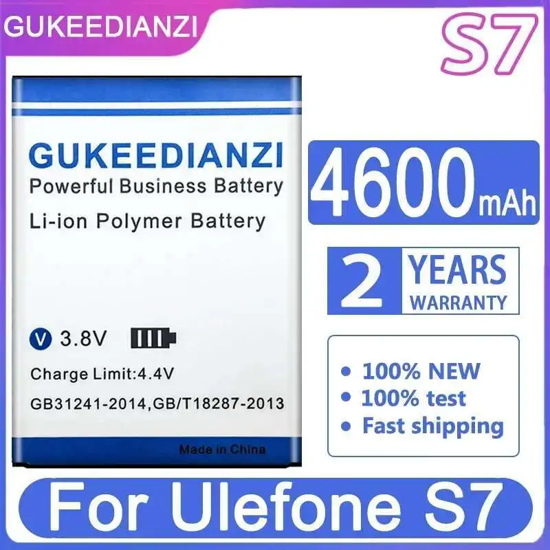 

Good Low-Temperature Performance Mobile Phone Battery 4600Mah For Ulefone S7 S7pro Pro High Compatibility