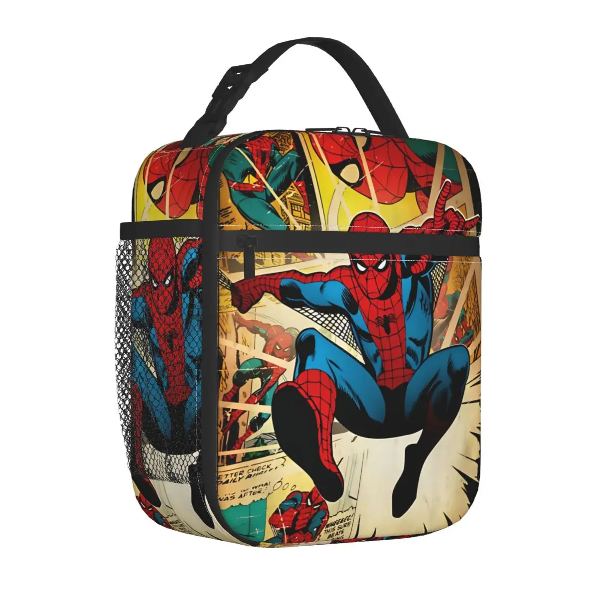 

Супергерой, изолированные сумки для обеда, термосумка, контейнер для обеда, Человек-паук, большая вместительная сумка для обеда, сумки для еды, школьный пикник