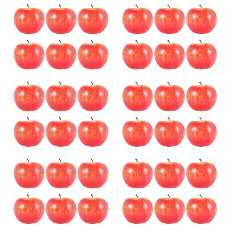 

Декоративные искусственные пластиковые фрукты-имитации для домашнего декора, 36 шт., красные - AT36