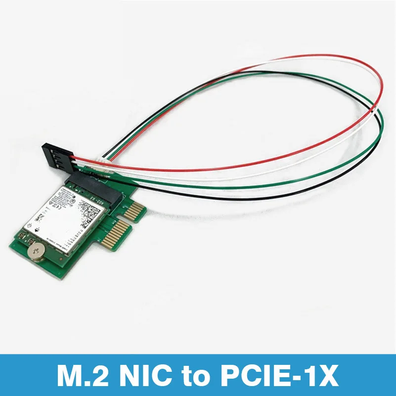 Tarjeta adaptadora M.2 NIC a PCIe-1x Ngff NIC para máquina de escritorio, tarjeta de red BCM94352Z modificada
