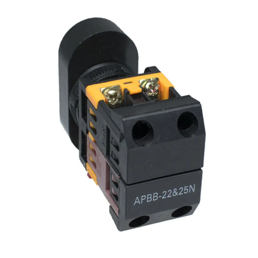 Industrial Dual Push Button Switch APBB 22 25mm Type Illuminated Red Green LED Indicator Power Control Console Start Stop Unit