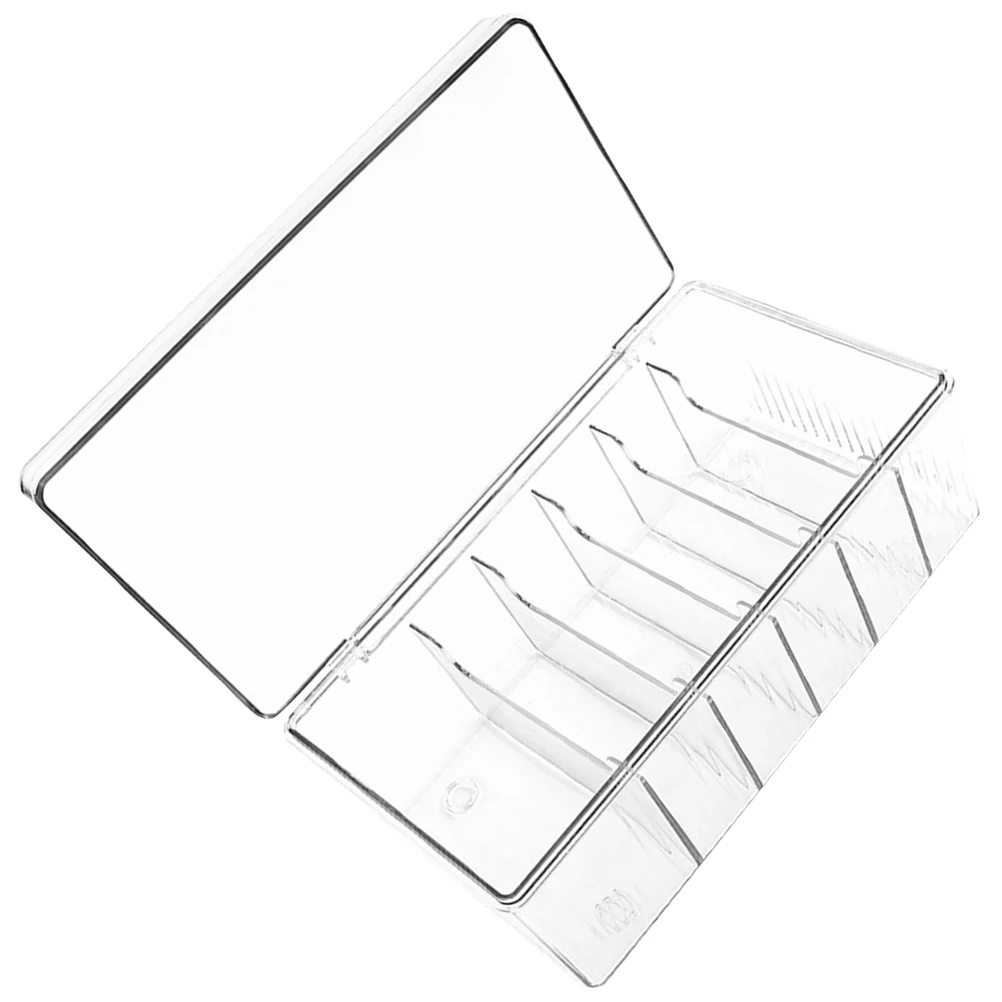 

Eyelash Extension Tools Storage Box Acrylic Large Capacity Makeup Organizer False Lash Supplies Desktop Holder Cosmetics Case