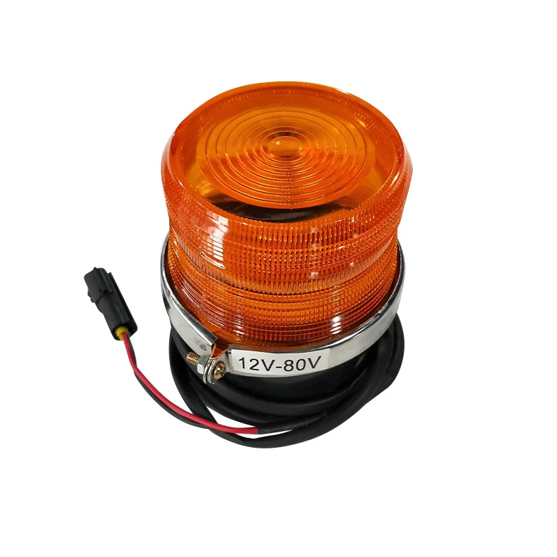

12-80V Orange Flashing Light Emitting Diode Beacon Light - Forklift Visual Warning Light
