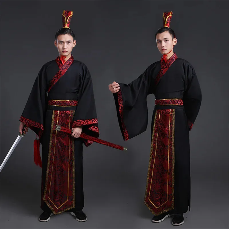 Long Sleeves Hanfu Long Dress Patchwork Ancient Style Chinese Traditional Costumes Performance Skirt Cheongsam Chinese Tang Suit