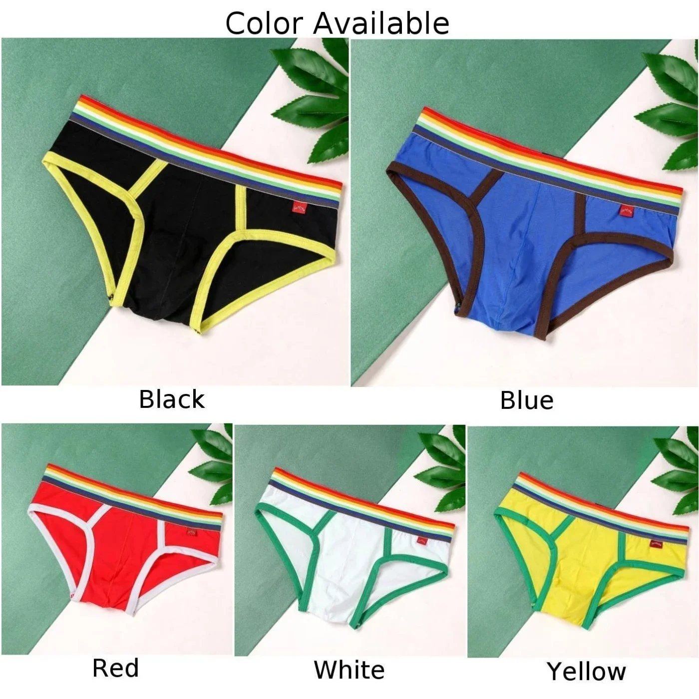 Men\'s Cotton Underwear Sexy Briefs Bulge Pouch Panties Low Waist Breathable Underpants Male Base Underwear Casual Trunks