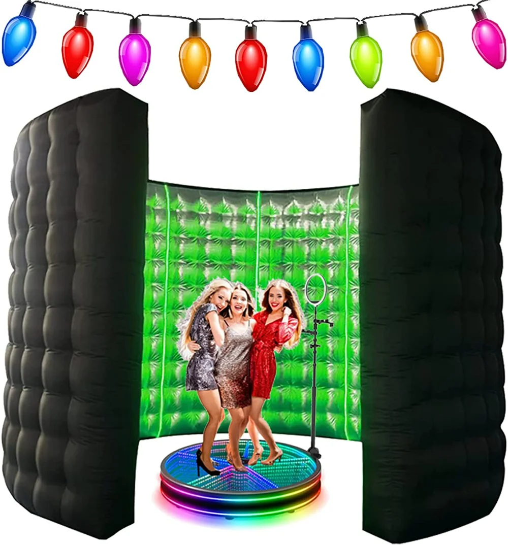 

Booth Wall Inflatable 360 Inflatable Photo Photo Booth Backdrop With Blower For Birthday Wedding Party Exhibition Event