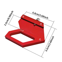 45/60/90 degree angle marking ruler positioning block Center locator steel ruler woodworking measuring marking Scriber Line tool