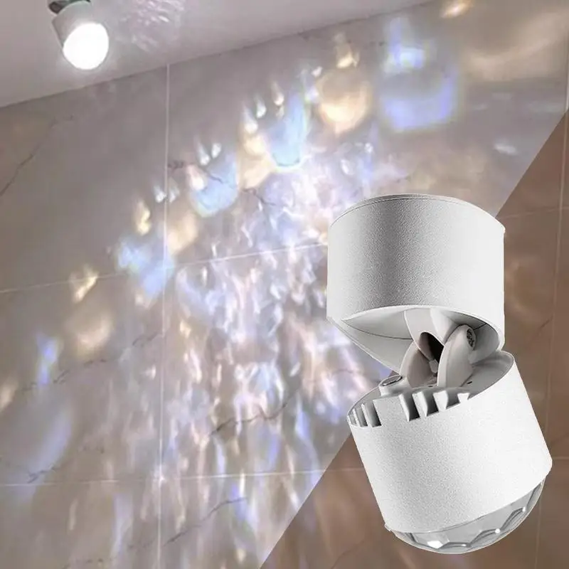 Water Effect Licht Verstelbare Hoek Water Rimpel Spot Licht Led Ingang Licht Water Rimpel Spot Licht Voor Slaapkamer Woonkamer