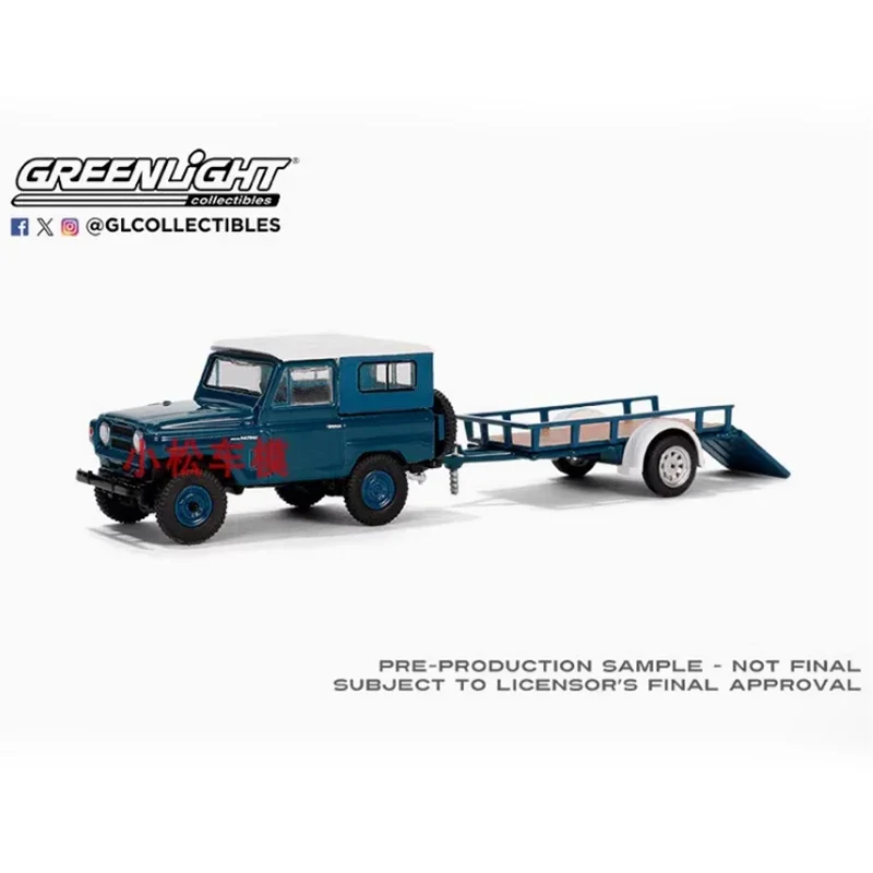 

Литой под давлением Greenlight, масштаб 1:64, патруль 1961, жесткий верхний и универсальный прицеп, имитация модели автомобиля, коллекция игрушек-дисплеев