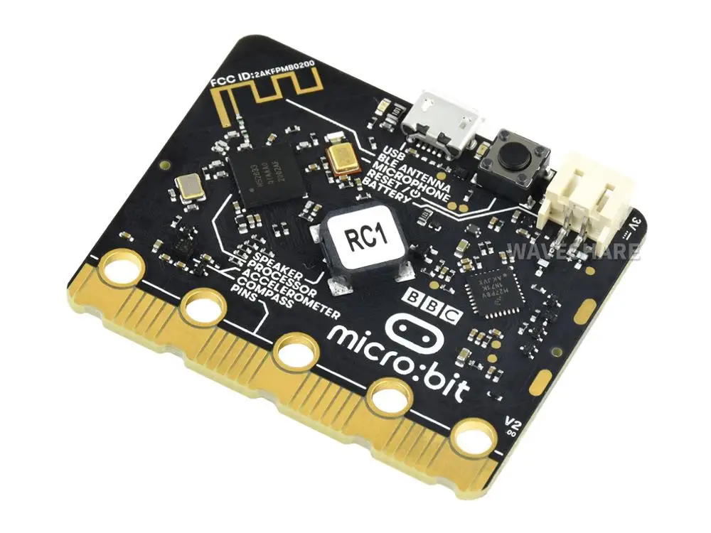 BBC micro:bit V2,microbit V2 Upgraded Processor, Built-In Speaker And Microphone, Touch Sensitive Logo