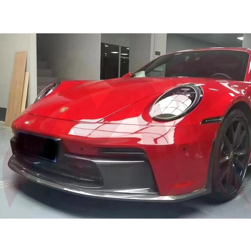 GT3 style carbon fiber forged grain front bumper for the 2019-2023 Porsche 911 992 body kit Rear bumper Fender Hood