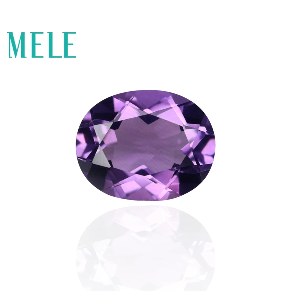 Amethyst ovale Form 8*10mm natürliche tiefviolette Farbe guter Schliff Modeschmuck Design Edelstein für Schmuckherstellung DIY Edelstein