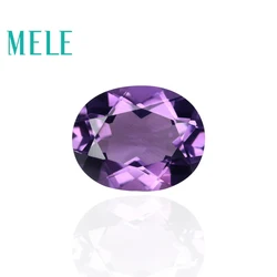 Amethyst Oval Shape 8*10mm Natural Deep Purple Color Good Cut Fashion Jewelry Design Gemstone For Jewelry Making DIY Gemstone