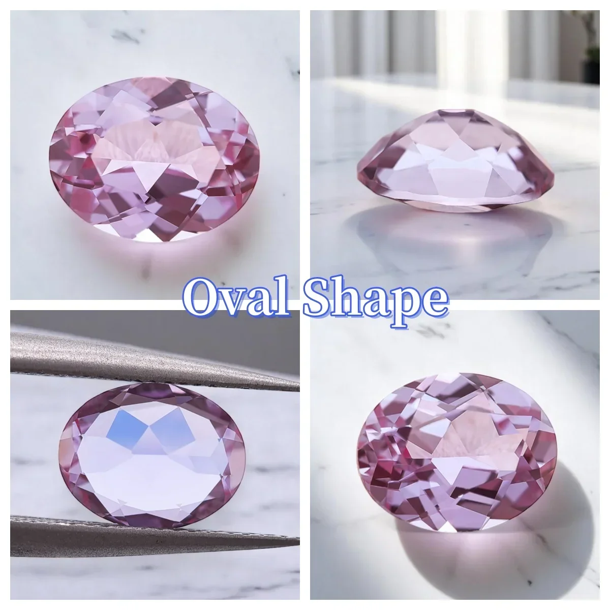 

Lab Grown Alexandrite Change Color Stone Charms Gemstone DIY Ring Necklace Earrings Main Materials Selectable AGL Certificate