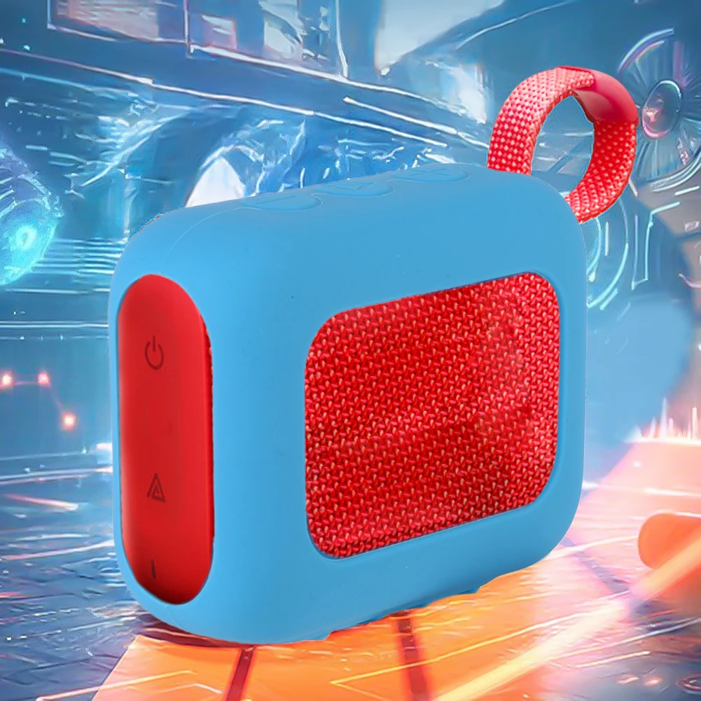 실리콘 스피커 보호 커버 안티 드롭 스피커 쉘 파우치 슬리브 스킨 여행 보호 스탠드 업 운반 케이스 JBL GO4