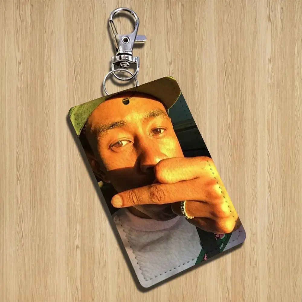 Lustige Creator T-Tyler Meme Cartoon Sänger Anime Karte Schlüsselbund Mode Anhänger Tasche ID Tür Karte Fall Bus Karte Nette Erwachsene