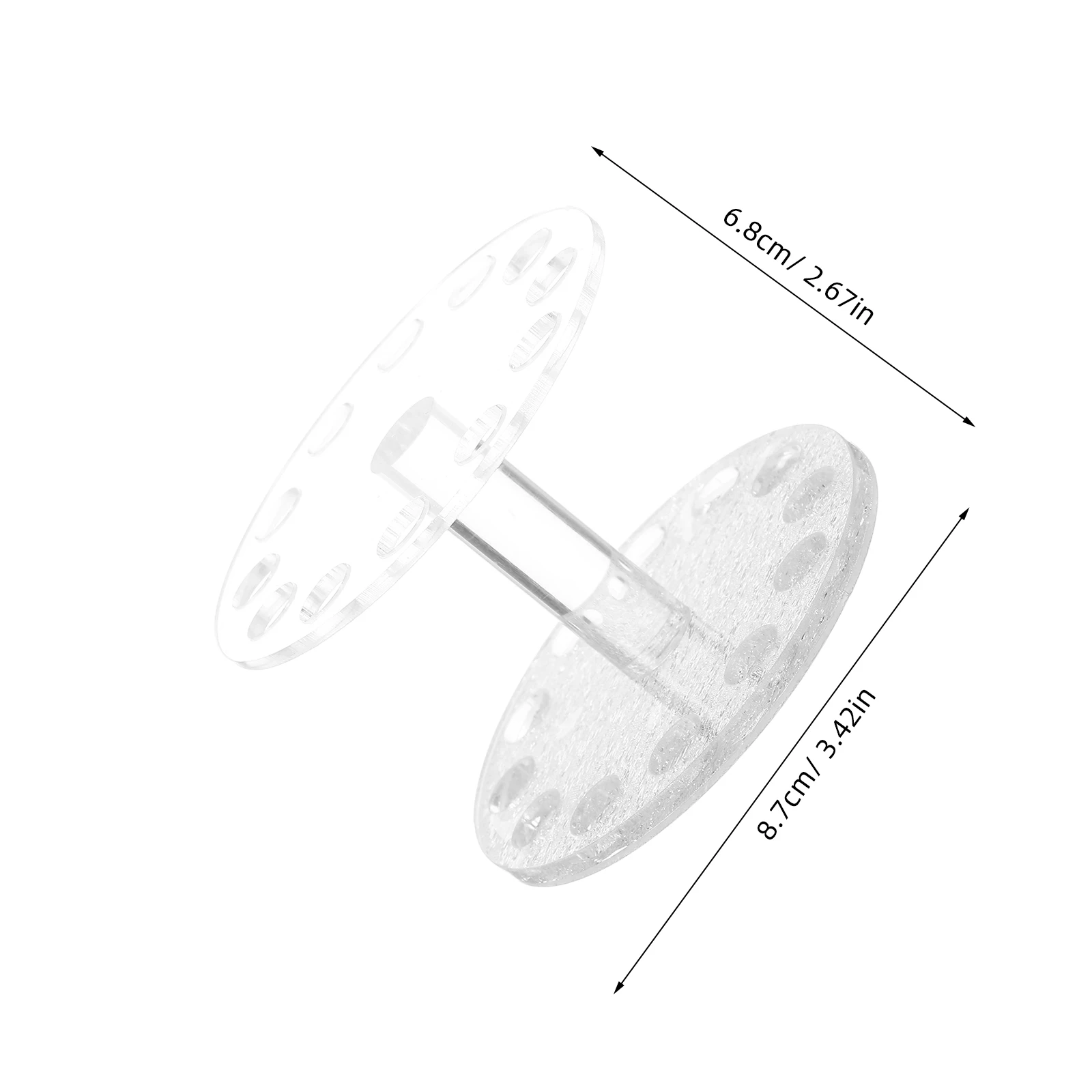 1개 하트 모양 네일 아트 펜 홀더 UV 젤 브러시 및 네일 도구 스탠드 휴대용 보관 정리함 골든 투명