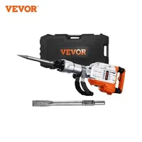 VEVOR 3500W Demolition Jack Hammer 60J Electric Jackhammer Concrete Breaker with 2 Chisel Bits for Trenching and Breaking Holes