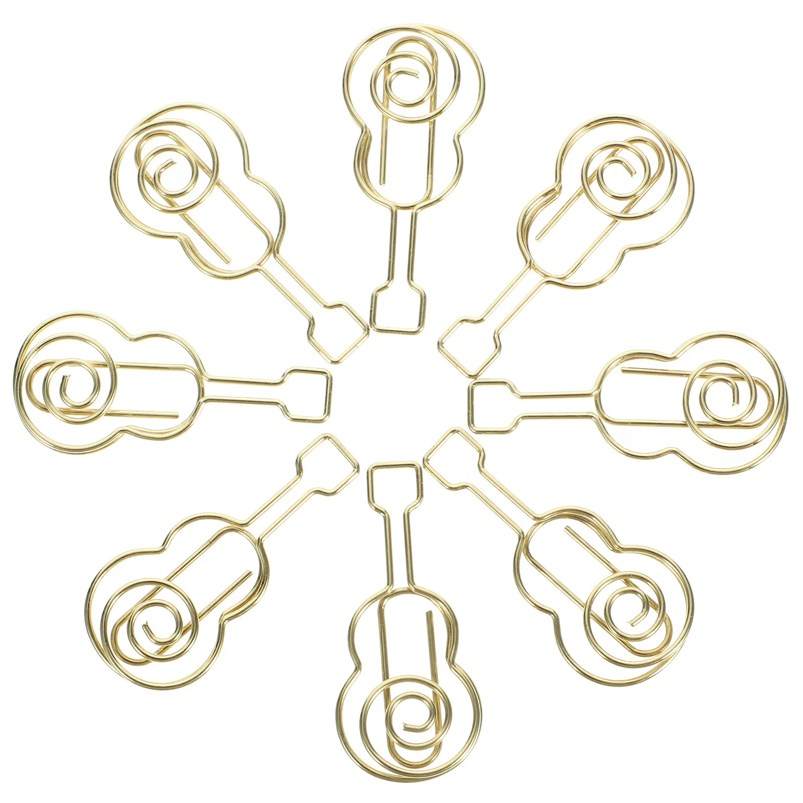 

50Pcs Cute Violin Paper Clips Mini Metal Paper Pin Clips for Office School Documents Invitations Calendars Organizers