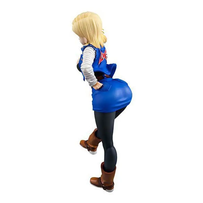 20cm Dragon Ball Z Lazuli Android 18 Standing Posture Anime Doll Figure Sexy Toys Collection For Friends Kids Birthday Gifts