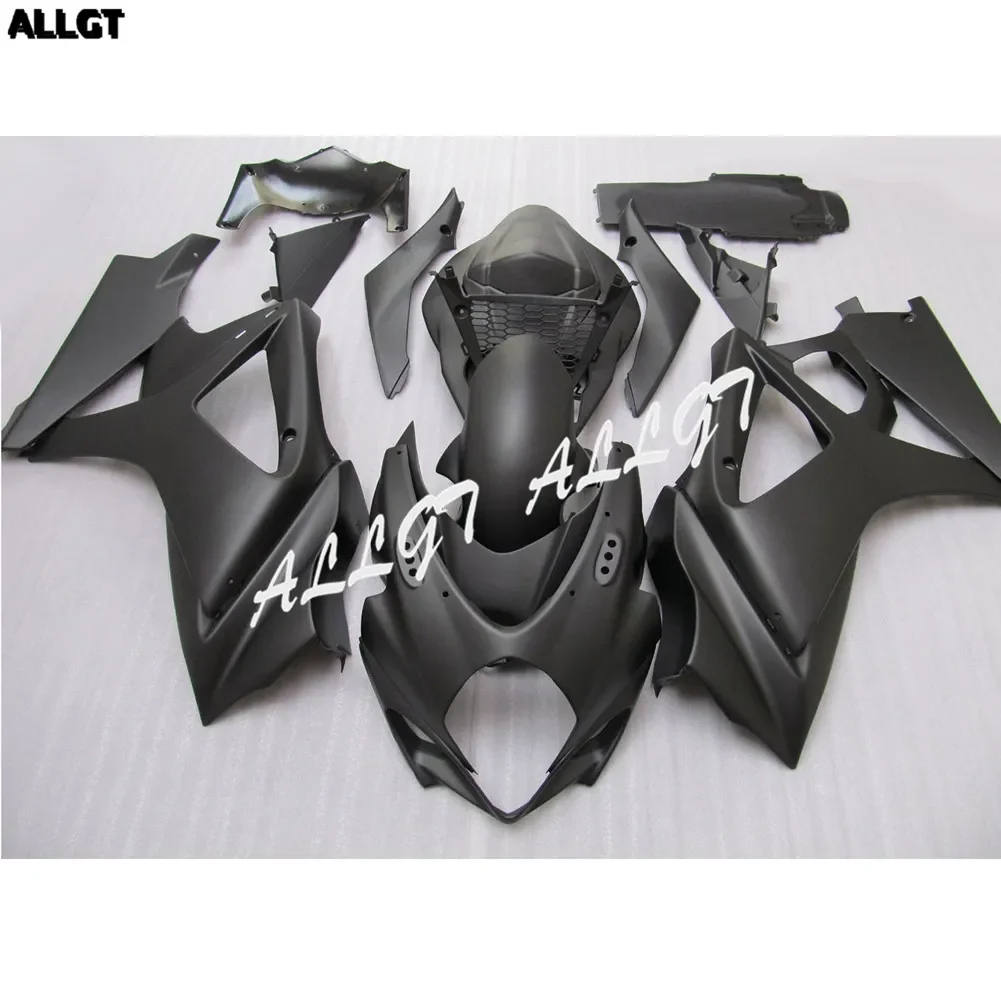 Matte Black Fairing kit Bodywork for SUZUKI GSXR 600 / 750 2006 2007 Pre-drilled