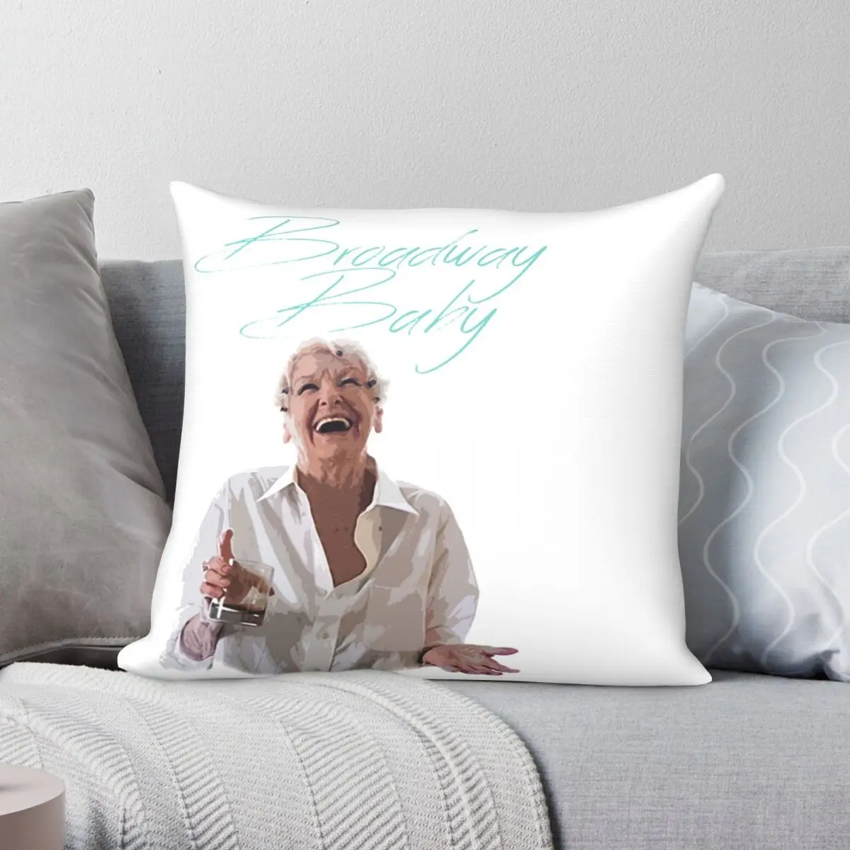 Elaine Stritch Broadway Baby Pillowcase Polyester Linen Velvet Pattern Zip Decor Throw Pillow Case Room Cushion Cover 18