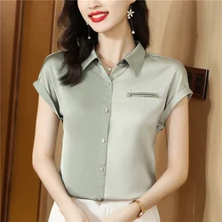 Stylish Women's Blouse for a Chic Look Fashion printing Women's shirts 2024 Spring Summer tops blusa mujer