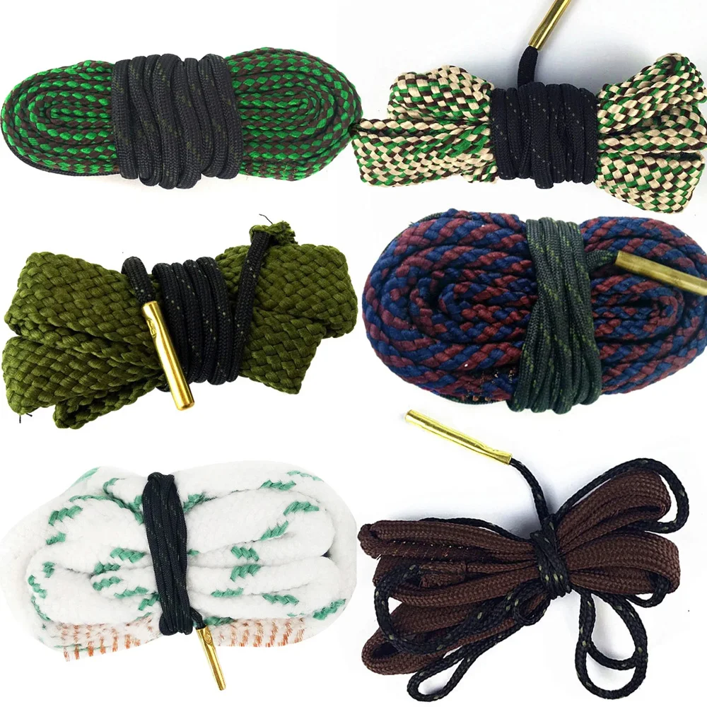 

Hunting Gun Bore Cleaner Brush 12GA .308 .22 .223 .38 Caliber 5.56mm 7.62mm 16GA 20GA Rifle Cleaning Kit Tool Rifle Barrel Rope
