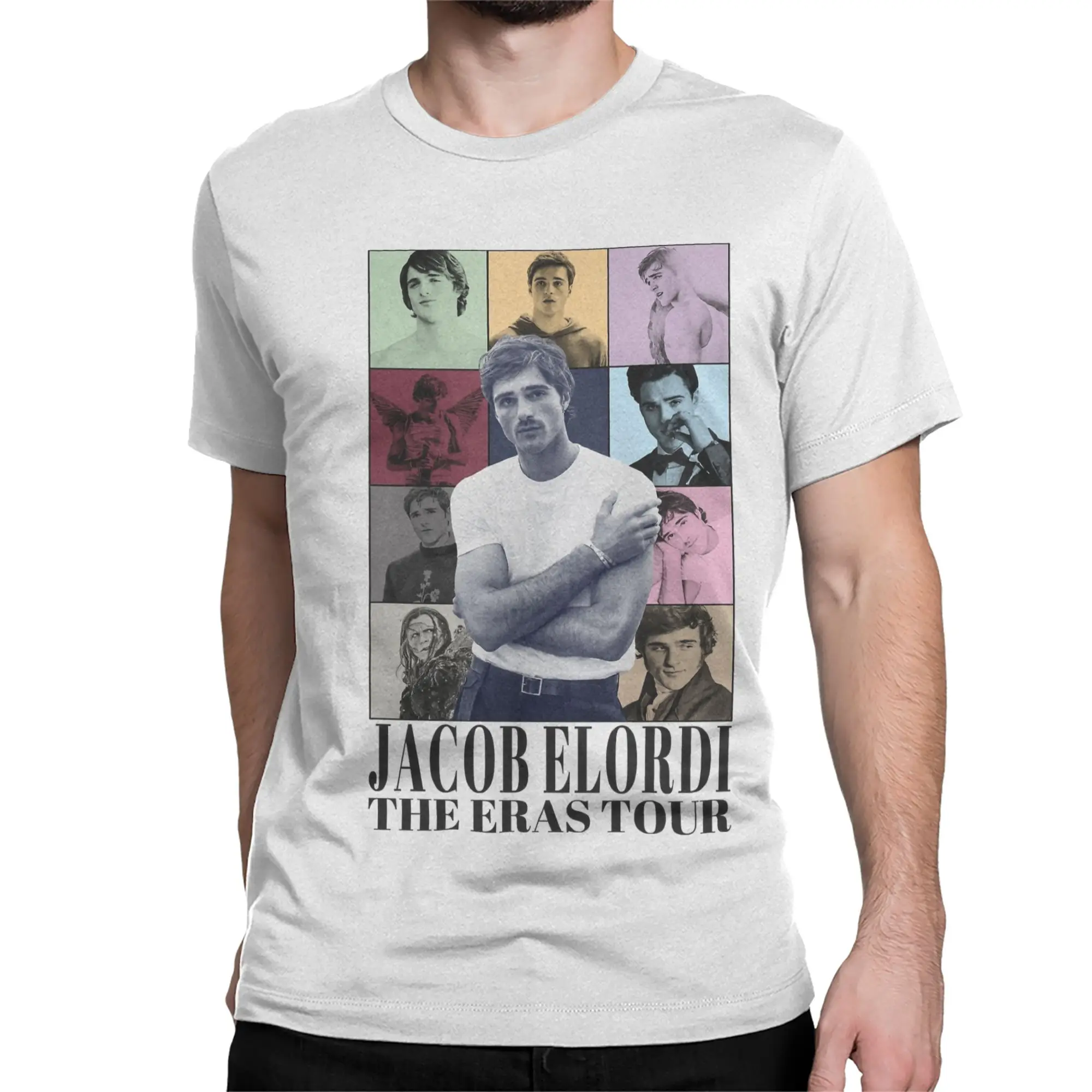 Jacob Elordi  Eras Wuthering Heights T-Shirts for Men Women Round Neck Pure Cotton T Shirt  Short Sleeve Tees Plus Size Tops