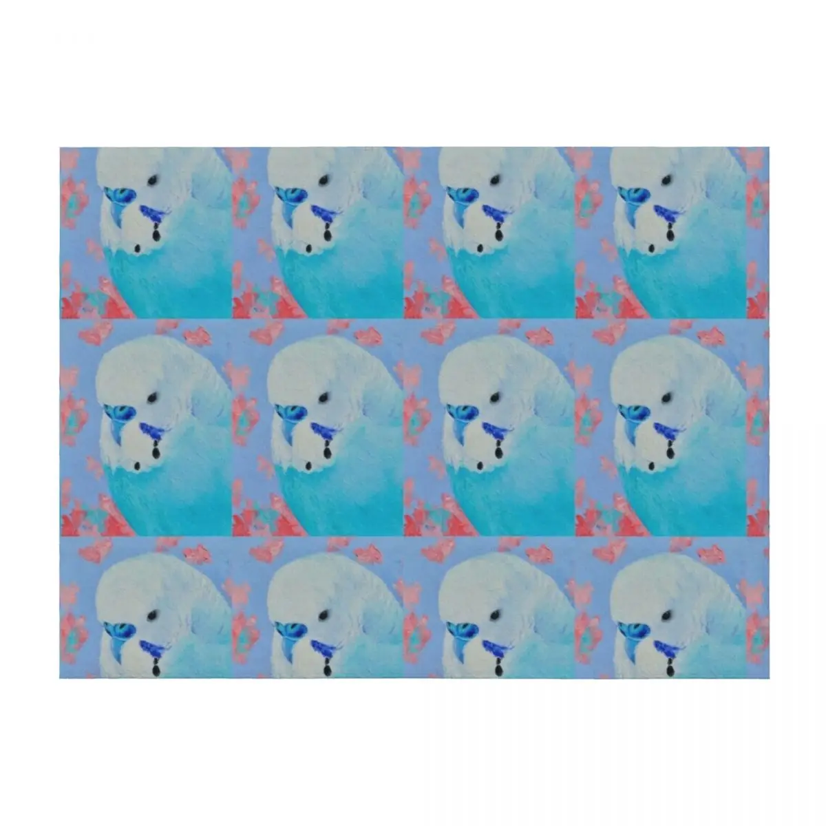 

Blue Budgie Throw Blanket Polar Thins Flannels Blankets
