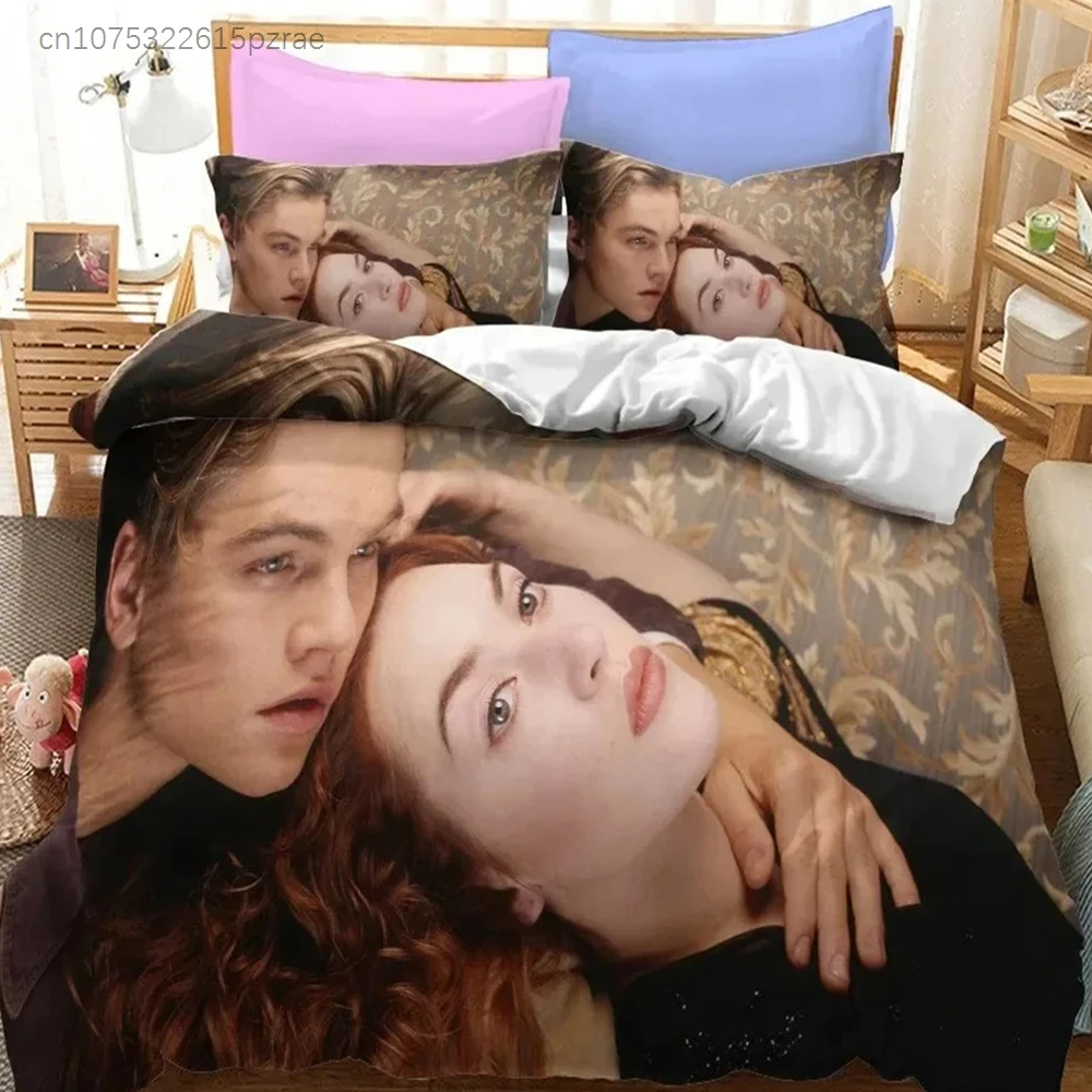 Titanic Bedding Set Single Double Size For Boys Girls Gift Comforter Home Textile Lover Jack And Rose Romantic Duvet Cover