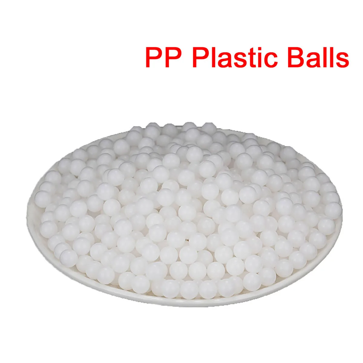 

50/100Pcs PP Plastic Balls Diameter 5.556/6/6.35/7/7.144/7.85/8/9/9.525/9.8mm White Bearings Rolling Beads Solid Polypropylene