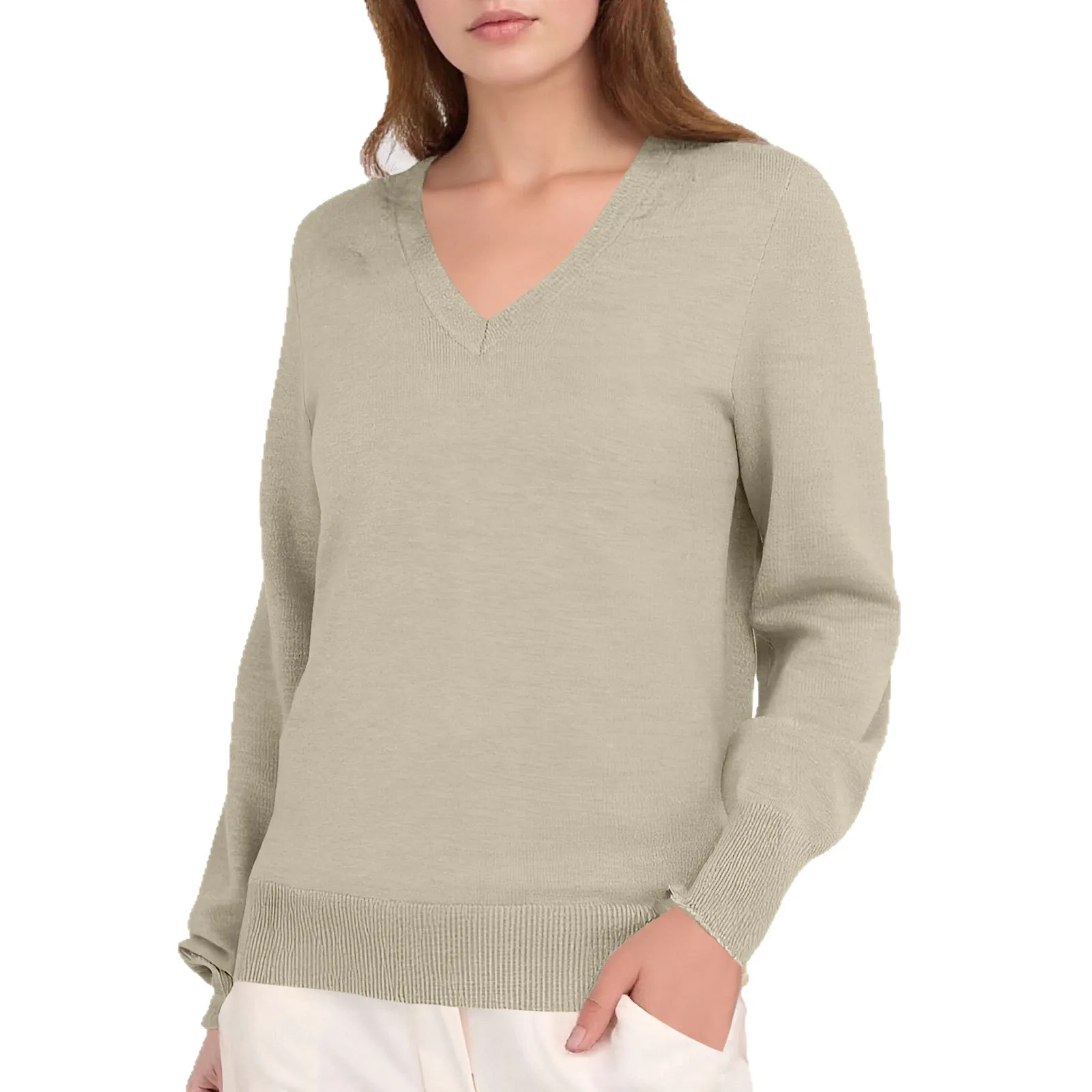 

Female Jumper Trend Sweater Woman Clothing V Neck Knit Tops For Women Pullover Spring Fall Winter Fashion Casual Long Sleeve Top