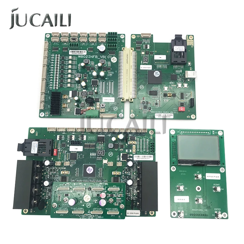 JUCAILI Wellprint i3200 Double Head Board Kit Optical Fiber Version Main Board Carriage Board for DTF Printer