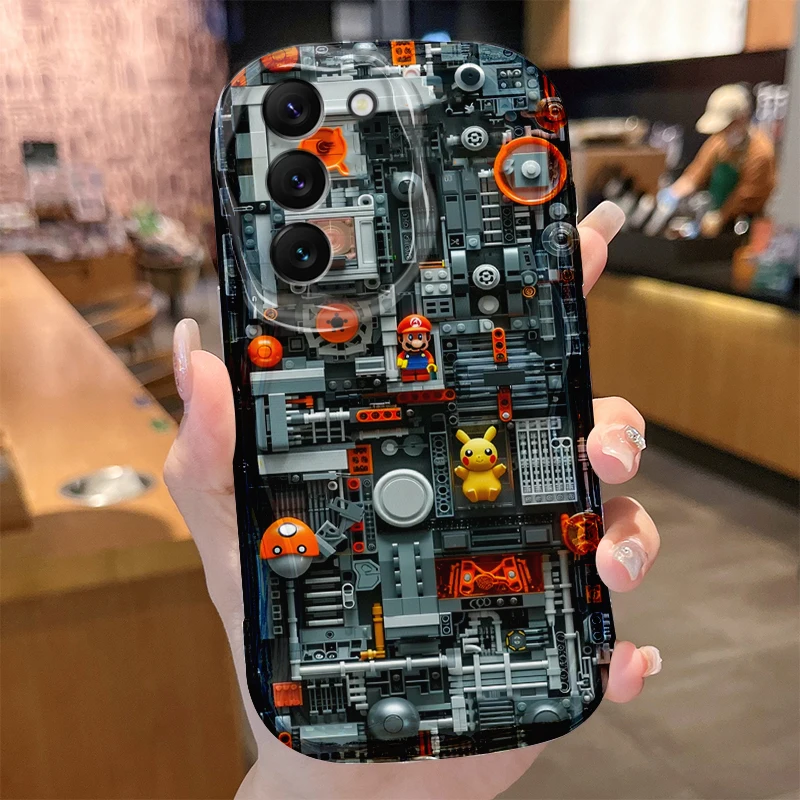 حافظة سوبر ماريوس بروس لهاتف سامسونج جالاكسي A53 A50 A50S A36 A35 A34 A32 A30 A26 A25 A24 A20 A16 A15 A06 A05S A05 M55 5G