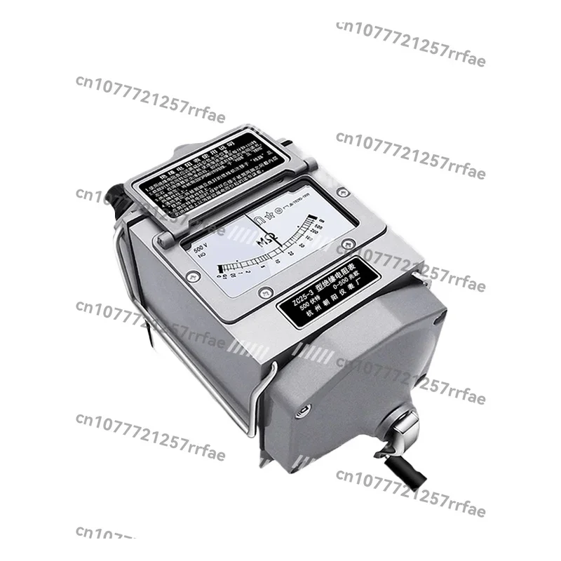 Electrician Megaohm Meter Hand Crank 500/1000/2500V Insulation Grounding Resistance Tester ZC25 for Current Special