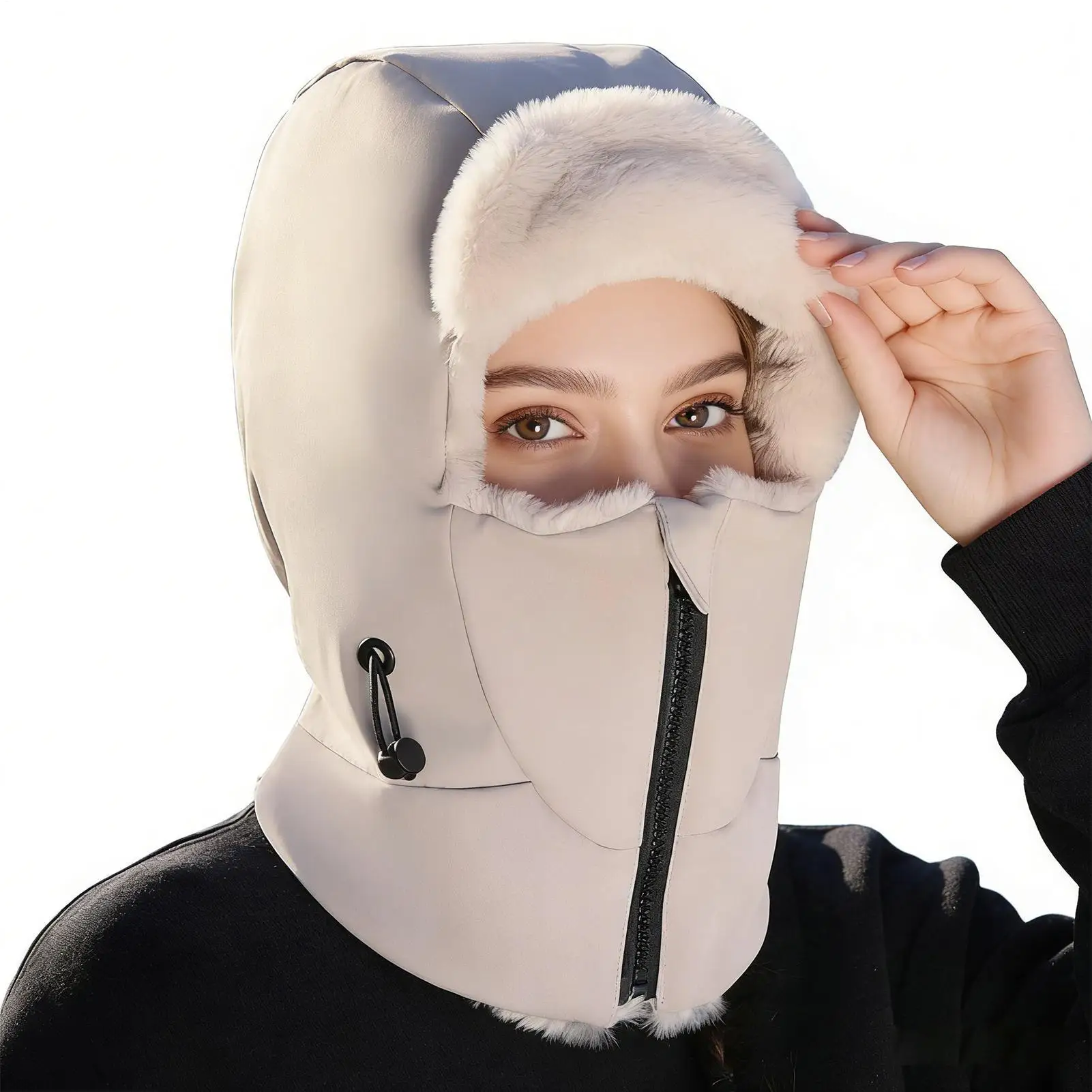 

Зимние шапки-шарфы, ветрозащитная защита ушей, грелка для шеи с шарфом и маской, шапки-бини для женщин, мужчин, детей, холодная погода