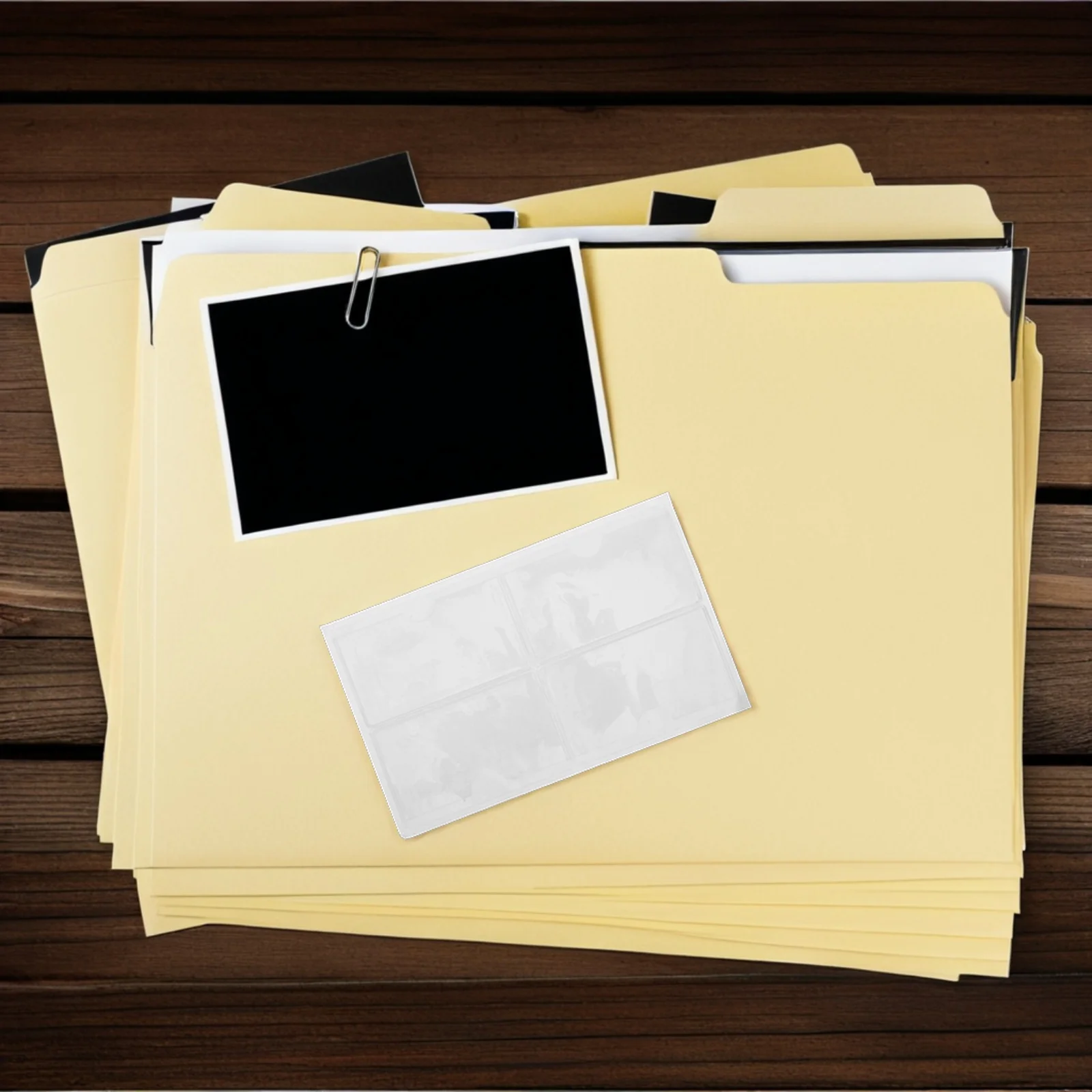 

40 шт. самоклеящиеся держатели для этикеток, прозрачные пластиковые карманы для карточек, рукава для учетных карточек для организации полок, контейнеры для хранения файлов